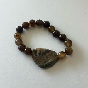 Elegant Brown Beaded Bracelet